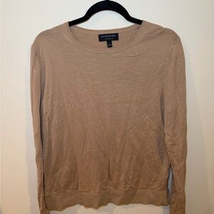 Banana Republic Women's Tan Crew Neck Sweater